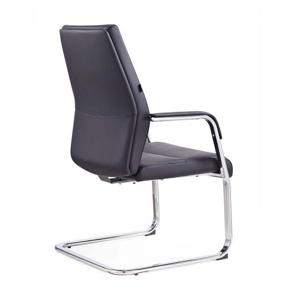 Black Leather Ergonomic Office Chair Sturdy, Yet Elegant 605C - Image 2