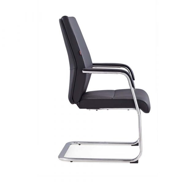 Black Leather Ergonomic Office Chair Sturdy, Yet Elegant 605C - Image 3