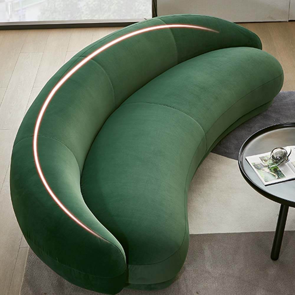 Corner Sofa Set C Shaped Fabric Modern