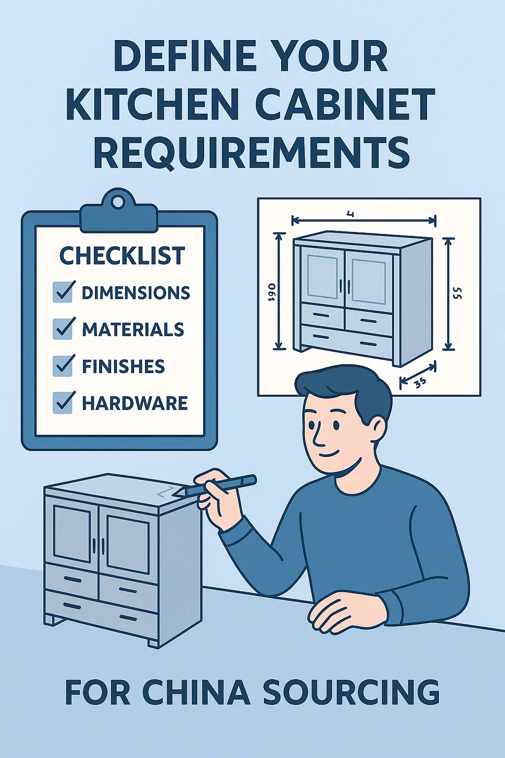 a technical drawing of a kitchen cabinet layout