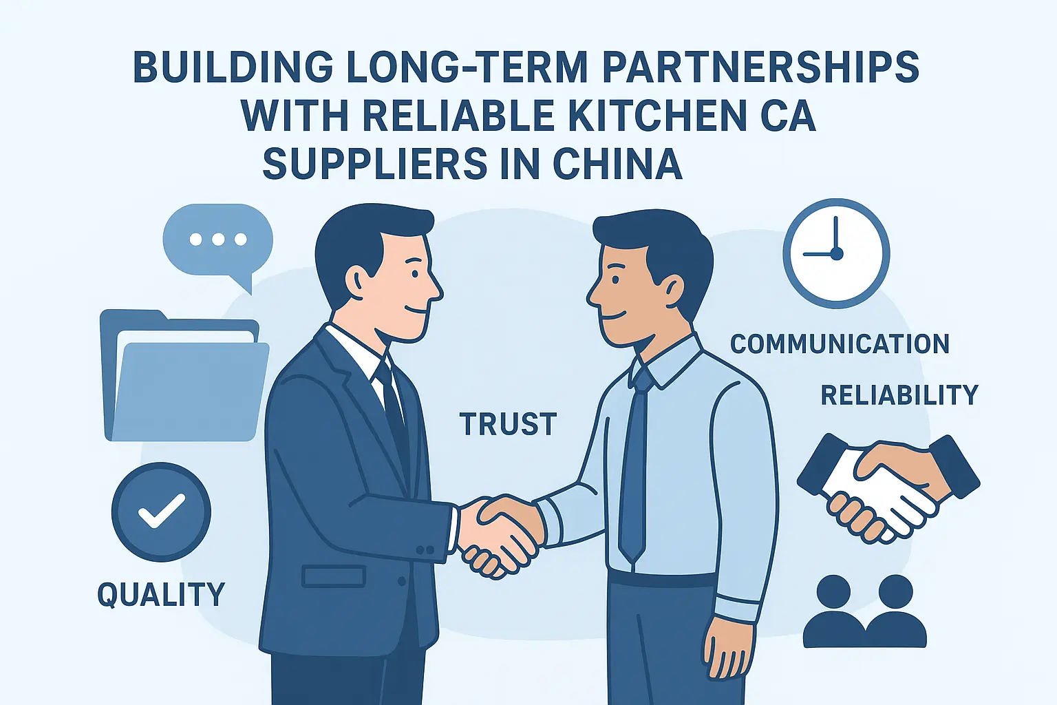 a sourcing manager and a supplier representative collaborating on a project
