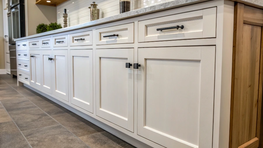A classic and timeless kitchen featuring white Shaker cabinets