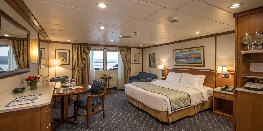 A checklist showing all the components that go into a complete hotel room interior